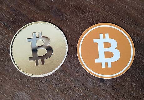 Papier-Bitcoin Bitcoin-Karten/Chips