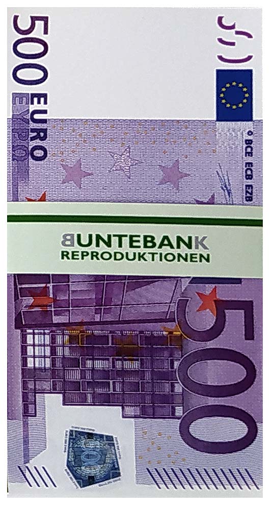 500er Eurostapel Euroscheine banderoliert