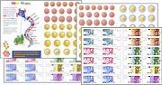 Euro-Bastelbogen Rechengeld fuer Kinder