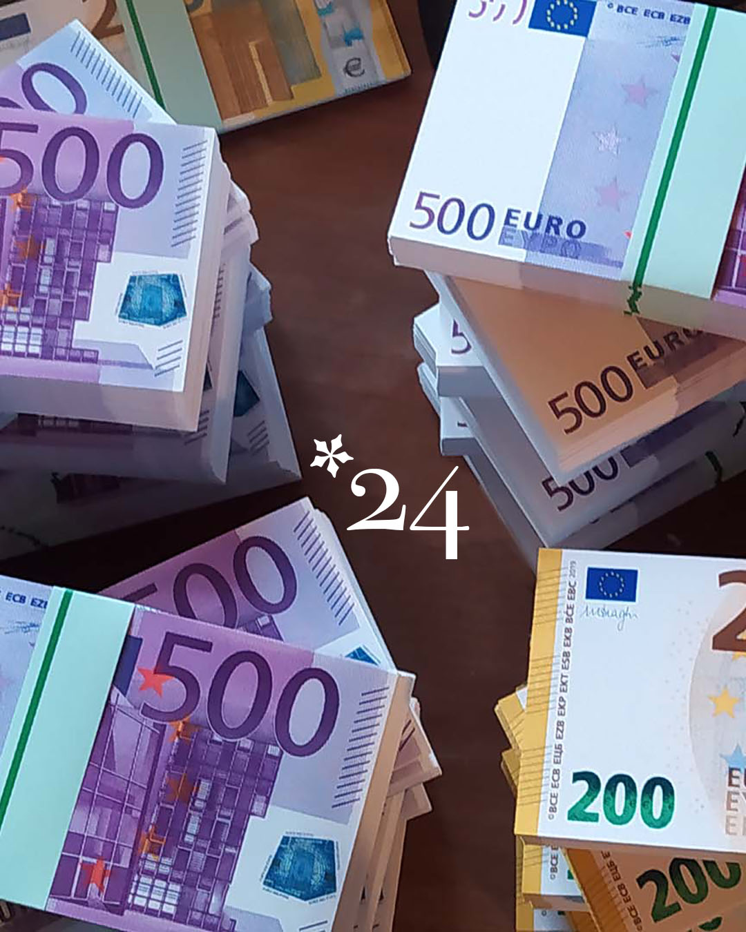 200er und 500er Euroscheine Spielgeld-Reproduktionen
