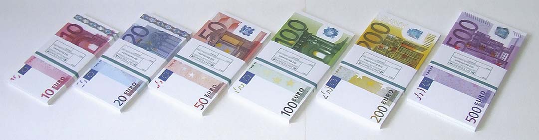 10 X 500 EUR Spielgeld 125 %
